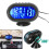 2X Interior Accessories 3 in 1 Car Voltmeter Thermometer Backlight LCD Digital Noctilucous Clock 12V/24V Car Electronic 7