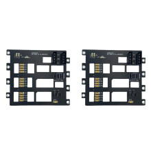 2X SAS/ Hard Disk Backplane for Nas Storage Server 6Gbps SFF8643 to 4-Bay HDD SSD Adapter Large 4D Power Supply