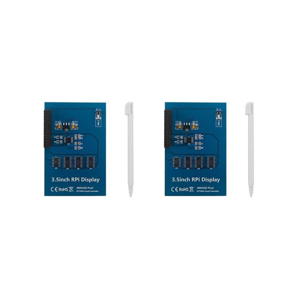 2 Set 3.5Inch Rpi Display Touchscreen 480X320 For Raspberry Pi 5 5B 20 Frame Tft Lcd Module Screen Display With Touchpen 6031650223192