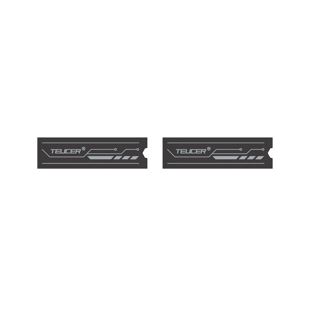 2X Teucer Graphene M.2 Ssd Heat Sink, Dual-Layer Graphene And Copper Foil Design Cooler Radiator For Laptop Pc M.2 2280 4712109698762