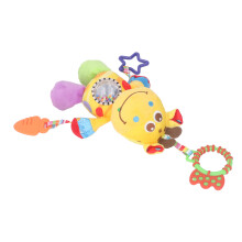 Baby Stroller Plush Rattle Toy - Yellow Bee Cartoon Animal Soother Plush