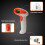 2,4G Wireless 2D Barcode Scanner Gun ABS 2000mAh für Logistik 5