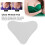 Transparente, wiederverwendbare Silikon-Brustfaltenpads in Dreiecksform 3