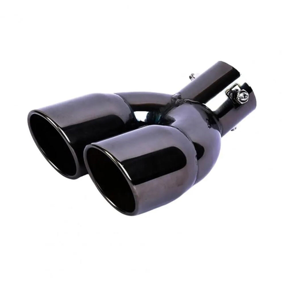76Mm Double Outlet Stainless Steel Car Exhaust Tip With Noise Reduction And Shiny Finish 9347817938227