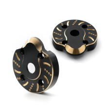 2 Stück Messing-Gegengewichte für Axial Capra UTB SCX10 III 41,5 mm Schwarz & Gold