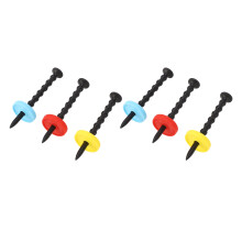 Outdoor Golf Tee Holder 2 Sets ABS Long Ball Base Kit mit bunten Scheiben