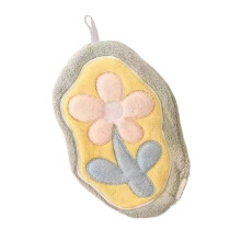 High Absorbent Skin Friendly Hand Towel Floral-Light Green