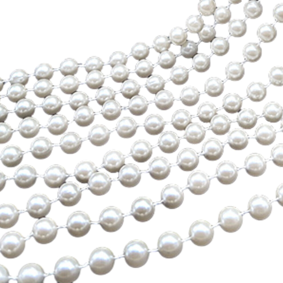 Pearl Garland For Living Spaces, Large Faux Crystal Beads On Soft Cotton Thread, Adaptable To Any Room 9148971770209