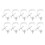 Large Load Aluminum Stage Light Clamp Kit for Moving Head, 10pcs 2