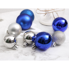 Christmas Ball Baubles Set, Shatterproof Christmas Tree Ornaments, Matte Mini Blue Ornaments with Elegant Finish, Hanging Decorations for Xmas
