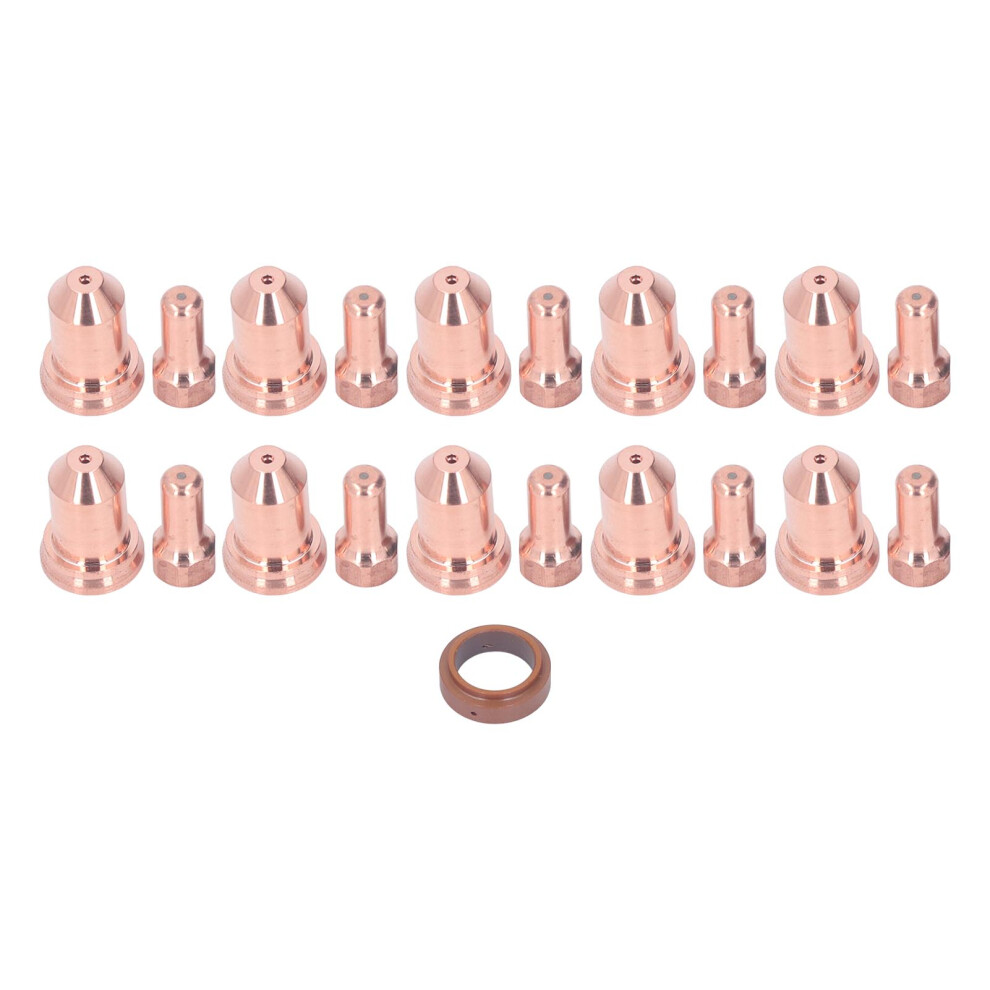 Durable 21Pcs Plasma Cutting Torch Set For Pt80 1.3Mm Nozzle 40-50A 8321381426879