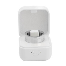 Silberner Smart-Ring mit 20mAh Akku, Schlaf- und Sporttracker, Größe 17-22