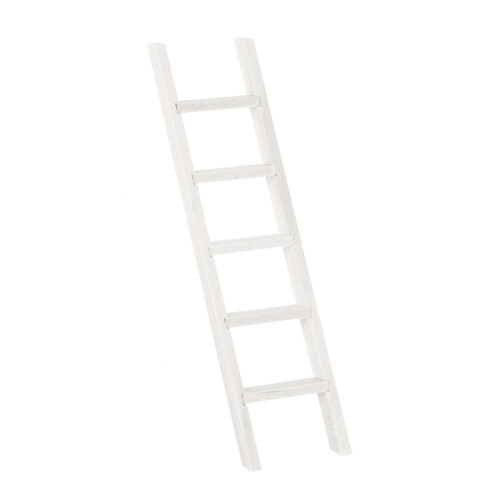 2 Stuks Mini Huis Ladder Massief Trap Model Diy Accessoire Wit