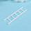 2 Stuks Mini Huis Ladder Massief Trap Model Diy Accessoire Wit 9