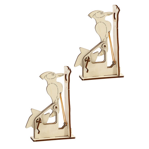 2Sets Educatieve Houtspecht DIY 3D Speelgoed Voor Thuis