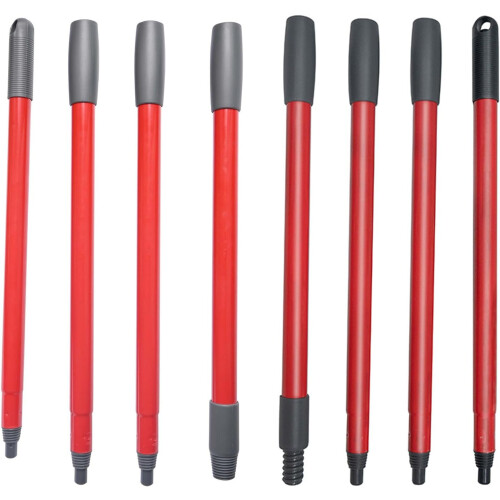 Mop Handle Replacement Set, Adjustable Metal FourSection Long Extension for Floor Cleaning 1