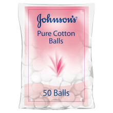 Johnson'S 100% Pure Cotton Balls Soft gentle Baby Care Skincare Hygienic - Pack of 50