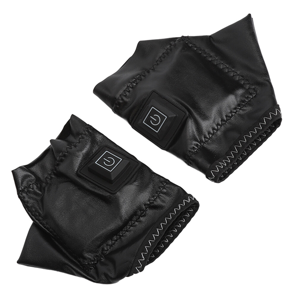Heated Half Finger Gloves Electric USB Rechargeable 3-Temp Men Women