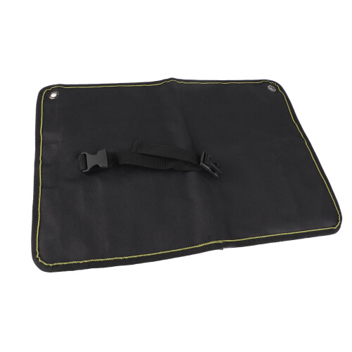 Large Capacity Motorcycle Roll Tool Pouch Portable Multi Pocket Black
