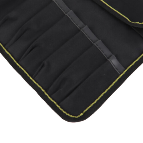 Large Capacity Motorcycle Roll Tool Pouch Portable Multi Pocket Black 2