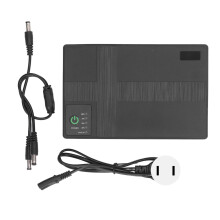 Battery Backup System for Home Office, Safe Shutdown Enabled Uninterruptible Power Supply, Compact UPS with 5V 9V 12V Output, Seamless Network