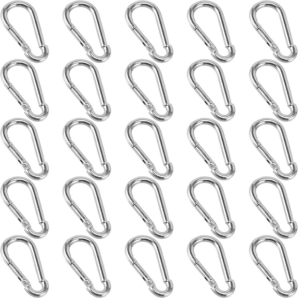 Spring Snap Hooks, Easier To Use Galvanized Steel Carabiner Hooks For Your Convenience 9347418505934