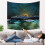Landscape Tapestry with Environmental-friendly Polyester Fabric, Boho Sunset Multi Usage Decor, Print Technology for Clear and Lasting Effects, Easy U 2