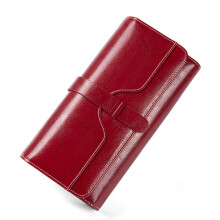 Luxury Wax Genuine Leather Wallet, Large Capacity Wallets With RFID Blocking, Elegant Gift For Women Who Cherish Practicality And Elegance