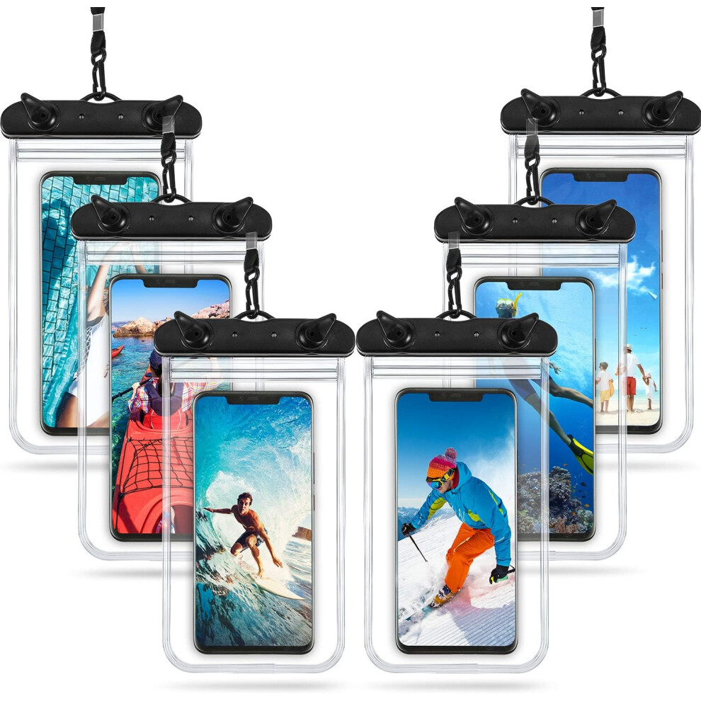 Touch Screen Functionality: Waterproof Phone Pouch, Underwater Case With Transparent Cover For Smartphones Up To 6.9", Perfect For Beach Vacations (Se 9088527505148