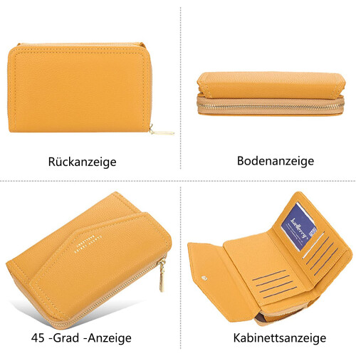 Soft Pu Leather Women's Compact Wallet, Rfid Blocking With Stylish Design And Mini Design 2