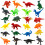 Ποικιλία από πλαστικό βινυλίου, μίνι παιχνίδια δεινοσαύρων: 24 τεμάχια 5
