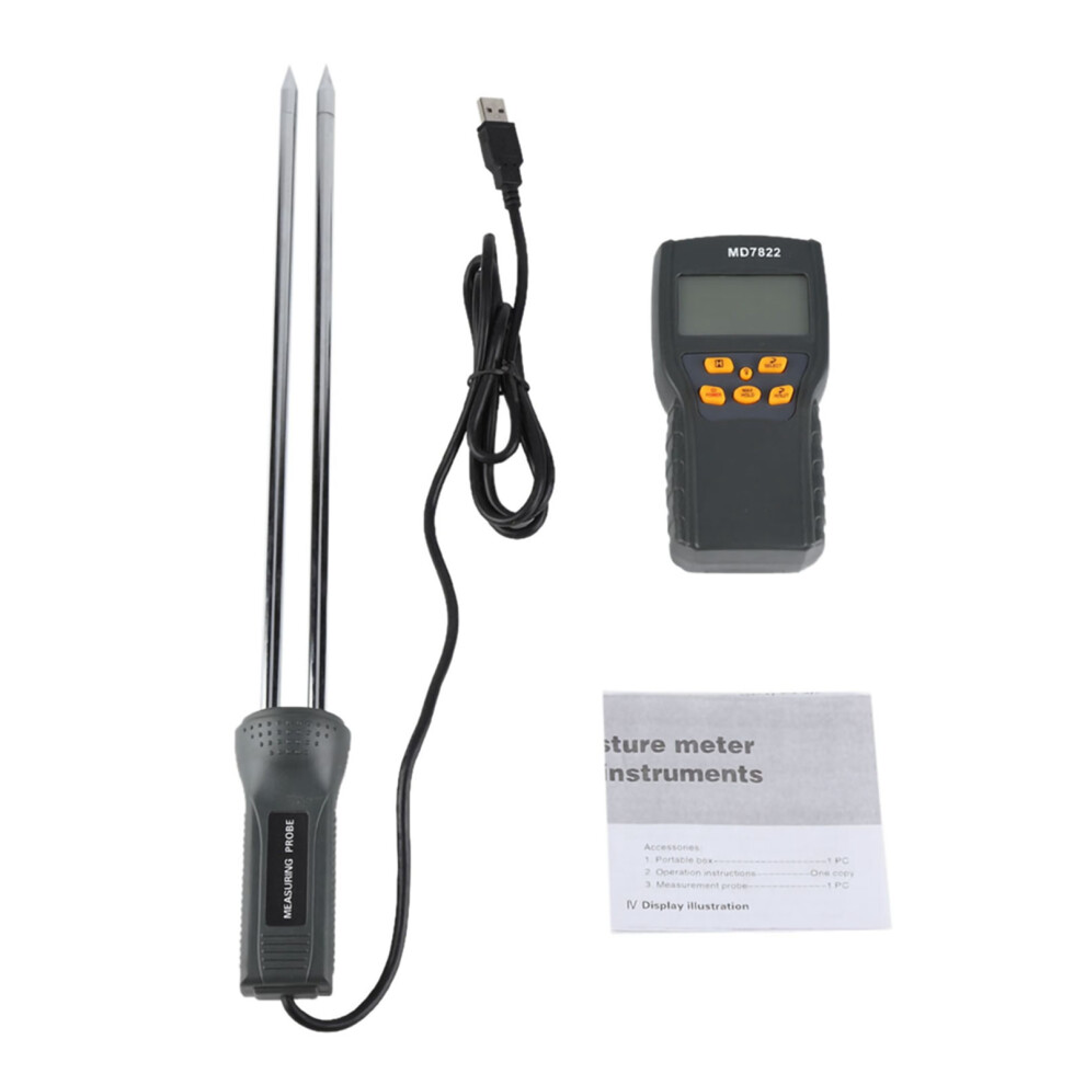Microcomputer-Powered Grain Moisture Tester, Accurate Measurement & Automatic Temperature Compensation For Multi-Grain Content Analysis 9340258025136