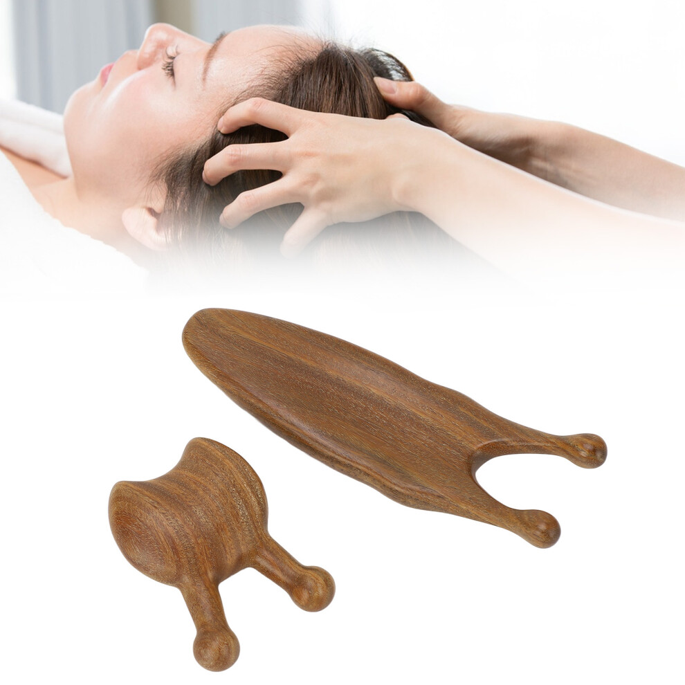 2pcs Sandalwood Nose Massage Tool for Stress Relief & Skin Smoothing