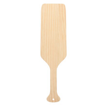 Hand Painted Wooden Paddle Beige Solid Wood Rustic Table Decor DIY