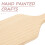 Hand Painted Wooden Paddle Beige Solid Wood Rustic Table Decor DIY 4