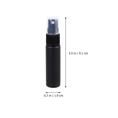 40Stk Mini Glaszerstäuber Schwarz Nachfüllbare Flaschen 1