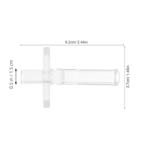 48St Silicone Tip Vervanging Kinderfles Leakproof Transparant 2