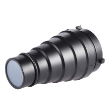KOSINGNA Metal Conical Snoot Bowens Mount Honeycomb Grid 5pcs Color Filter Kit For Studio Strobe Monolight