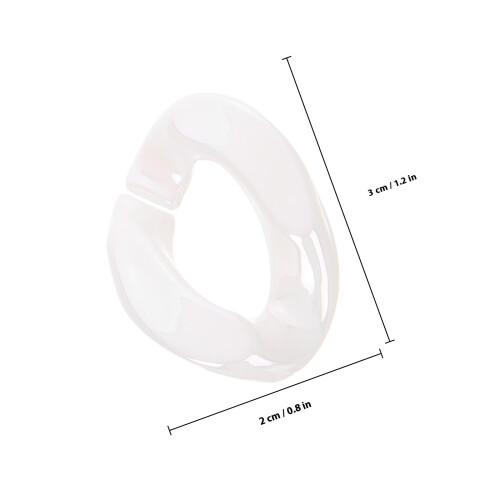 20St Acryl Linking Rings, Quick Link C-Clip Voor DIY Sieraden 1