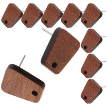 Masteelf 10 Stuks Oorbel Sieraden Vrouw 1,30x1,00x0,30 Cm Bruin
