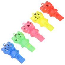 10St Kleurrijke Training Fluitjes Plastic Met Koord Voor Sport En Spel