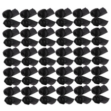 200 Mini Schleifchen 2,2x2 Cm Schwarz Satin Für Basteln