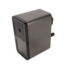 Art Pencil Sharpener Manual Helical Blade Self Feed Adjustable Pencil Nib Extendable Front Plate Large Capacity Shavings Box Quiet Operation For No.2