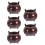 5Sets Dunkelroter Messing Räucherstäbchenhalter Für Zuhause 7