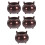 5Sets Dunkelroter Messing Räucherstäbchenhalter Für Zuhause 4