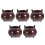5Sets Dunkelroter Messing Räucherstäbchenhalter Für Zuhause 5