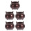 5Sets Dunkelroter Messing Räucherstäbchenhalter Für Zuhause 3