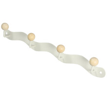 3Stk Moderner Wandhaken Beige Holz Garderoben Haken Set