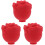 3Pcs Mini Red Silicone Mold for Eye and Face Massage 4