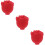 3Pcs Mini Red Silicone Mold for Eye and Face Massage 11